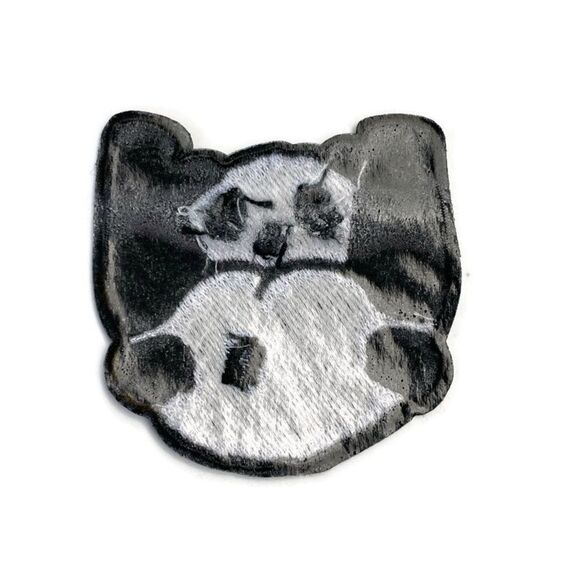 Mooning Panda  Embroidered Patch - Picture 4 of 4
